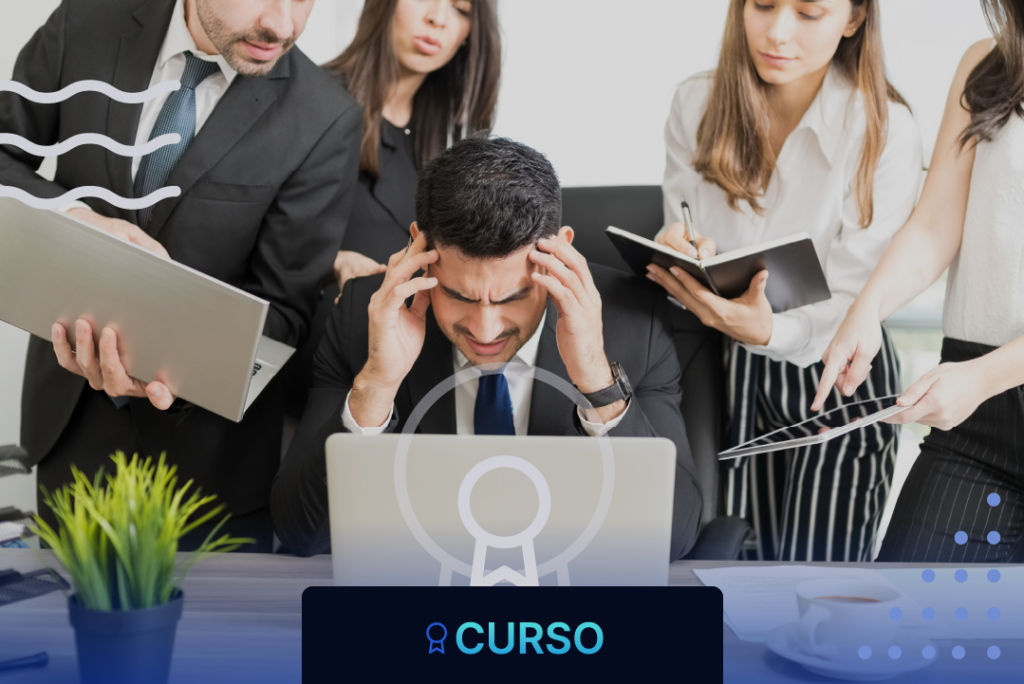 Portada para el curso de factores de riesgo psicosocial en las empresas